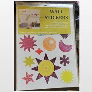 New Wall Sticker Home Decals Easy Peal & Stick Space Star Moon Sun Kids Room Fun